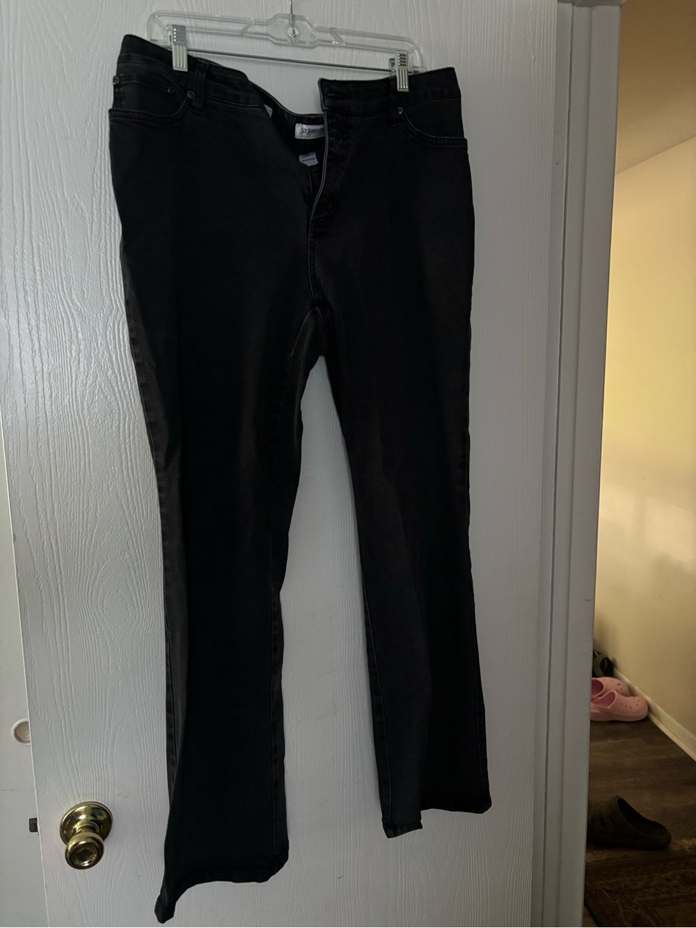 St. John's Bay Black Boot-Cut Jeans for Women